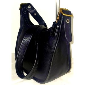 Coach 9950 Vtg Janice Legacy Black Leather Crossbody